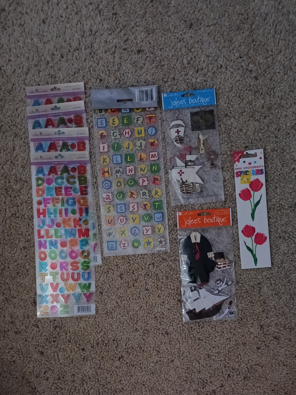 Assorted Sticker and Scrapbook Sticker Pack - Multi-Color Craft Set - Picture 6 of 6